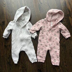 9mo Little Planet by Carter's Organic Cotton Quilted Hoodies Bundle